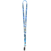 1/2" Super Soft Polyester Multi-Color Sublimation Lanyard